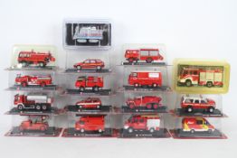 Del Prado - A group of 16 bubble packed Del Prado Fire Brigade models and appliances in various