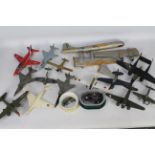 Unknown Maker - A fleet of 14 x built model aircraft kits,