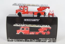 Minichamps - A boxed Minichamps 1:43 #439031070 Mercedes Benz 1113 Aerial Ladder 1966.