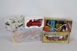 Corgi, First Gear - Three boxed diecast Fire related model vehicles / sets.