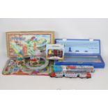 Schylling - Jam - Welby - 4 x boxed clockwork tinplate toys including the Island Ferry,