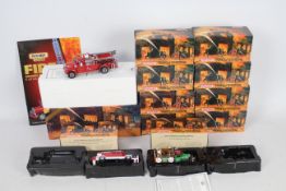 Matchbox Models of Yesteryear - A fleet of 11 boxed diecast Fire Engines / Vehicles from the