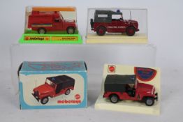 Mebetoys (Mattel), Old Cars - Three boxed Italian 1:43 scale diecast model fire vehicles.