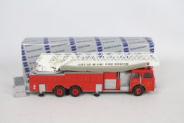 Conrad - A boxed 1:50 scale Conrad #5509 Aerial Ladder Fire Truck City of 'Miami Fire Rescue' The