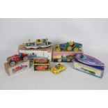 Schylling - Paya - Lemezarugyar - 5 x boxed clockwork tinplate toys including Bugatti T-35 Racer,