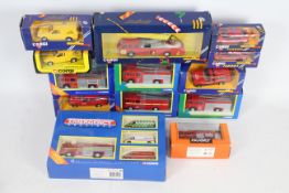 Corgi - A fleet of 13 boxed Fire Engine themed diecast model vehicles in various scales from Corgi.