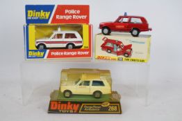 Dinky Toys - A boxed group of three 'Emergency' themed diecast model Range Rovers by Dinky Toys.