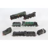 Bachmann, Hornby - Four unboxed OO gauge model steam locomotives and tenders.