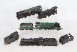Bachmann, Hornby - Four unboxed OO gauge model steam locomotives and tenders.