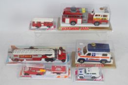 Majorette - Six boxed Majorette Fire Appliances / Emergency Vehicles in various scales.