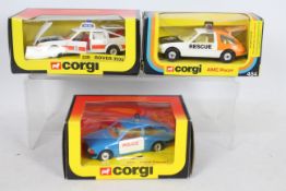 Corgi - Three boxed diecast Corgi 'Police /Emergency' diecast model cars.