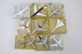 A collection of x10 assorted Schabak diecast model planes,