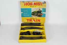 Hornby - A boxed Hornby #41 O gauge Tank Passenger Clockwork Train Set.