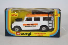 Corgi - A rare and unusual Corgi #421 Land Rover 109WB 'Police Accident Unit'.