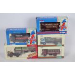 Corgi - Road Transport Heritage - 5 x limited edition trucks in 1:50 scale including BMC flatbed