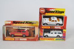 Matchbox SpeedKings - Three boxed Matchbox SpeedKings diecast model vehicles.