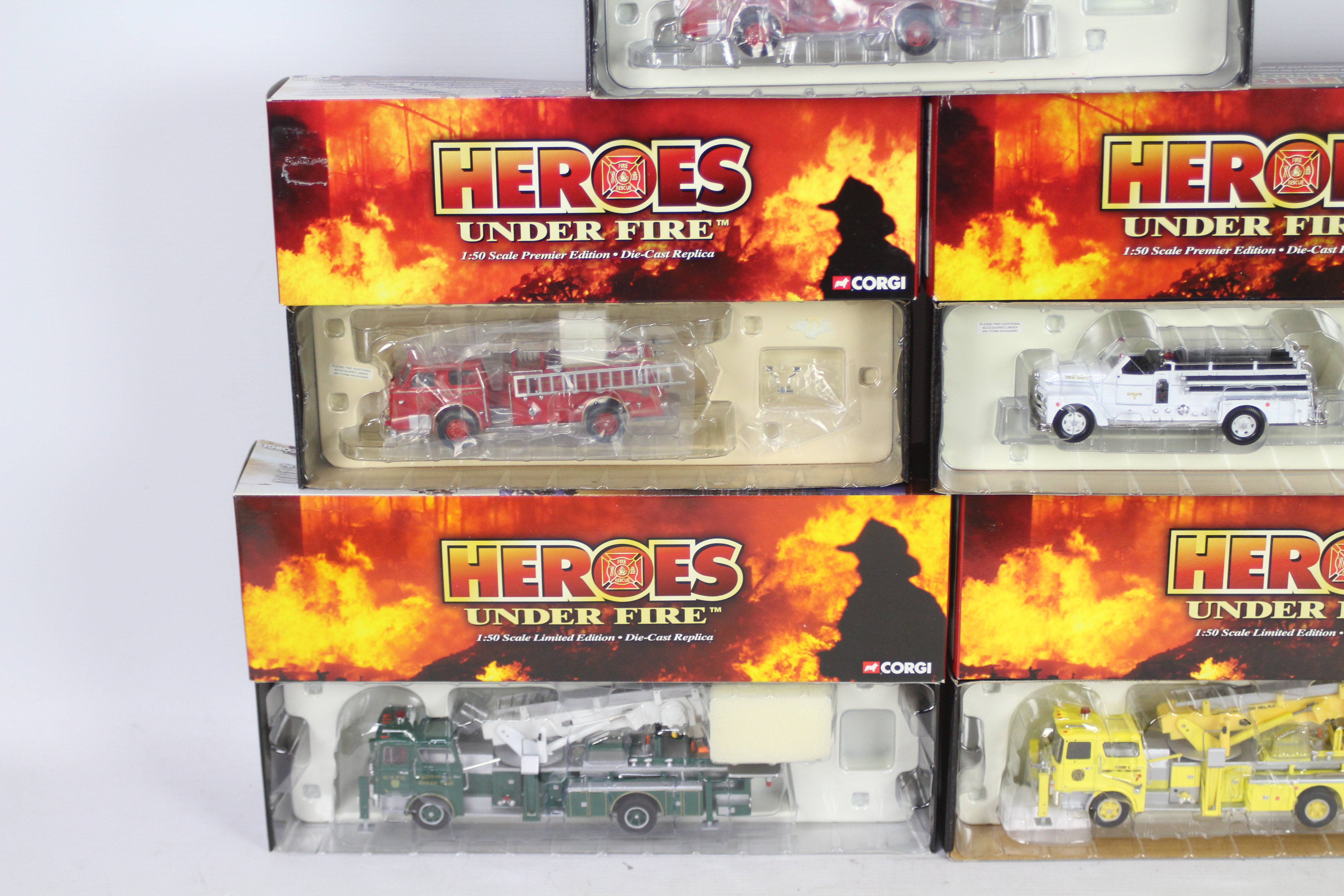 Corgi - Five boxed Limited Edition diecast 1:50 scale US Fire Engines from Corgi Classics 'Heroes - Image 3 of 5