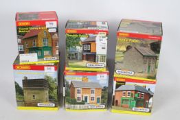 Hornby - Skaledale - 6 x boxed buildings including Home Farm # R8567, East Water Tower # R8851,