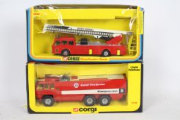 Corgi - Two boxed diecast Corgi Fire Engines.