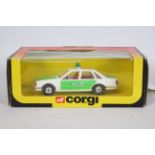 Corgi - A scarce boxed Corgi possible export model C452 Opel Senator 'Polizei'.