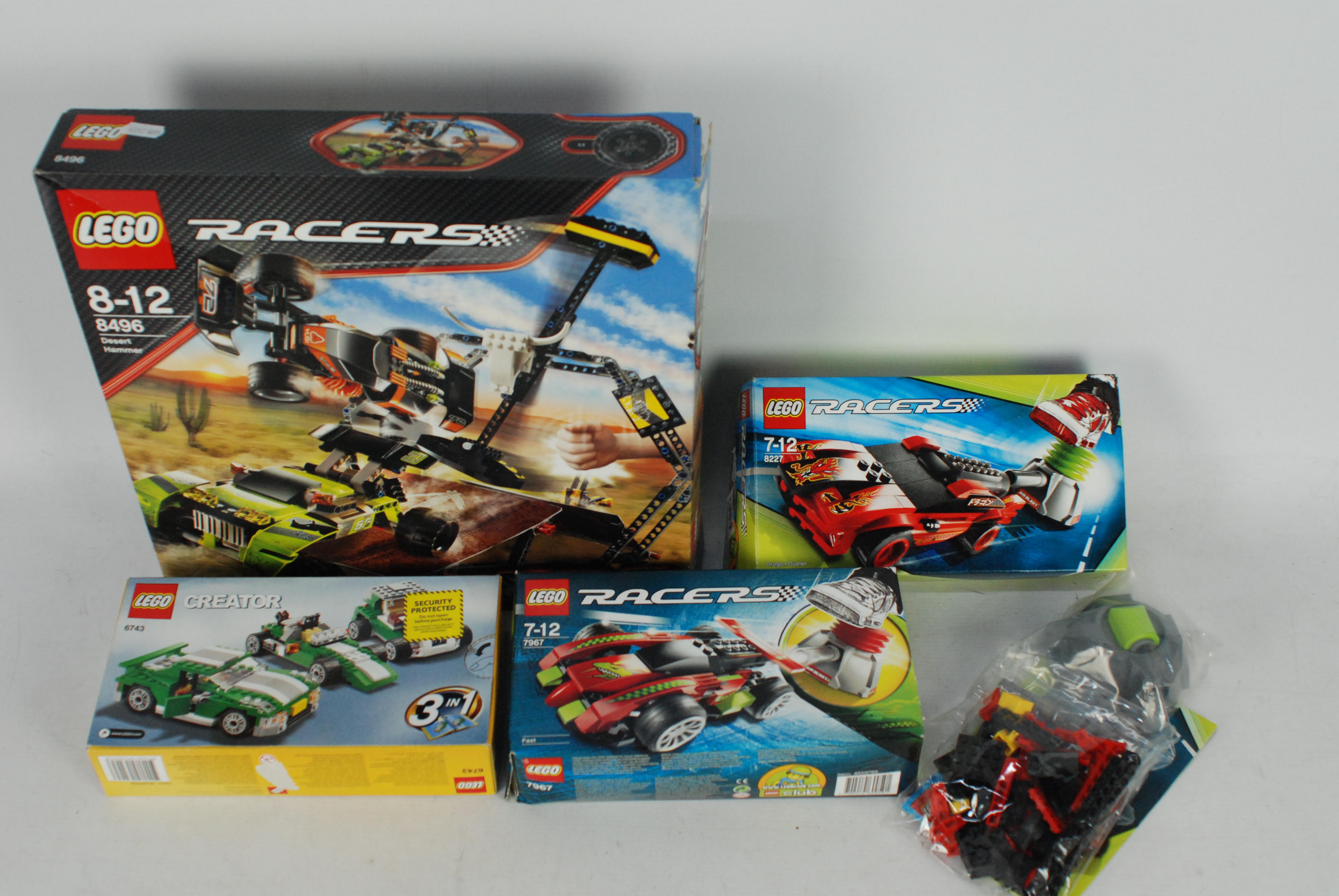 Lego - Four boxed Lego sets from mainly the 'Racers' ranges. - Image 2 of 3