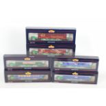 Bachmann - 3 x OO gauge twin pack Intermodal Bogie Wagon C/W 45 foot Containers in various liveries.