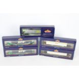 Bachmann - 2 x OO gauge twin pack Intermodal Bogie Wagons & Containers in various liveries.