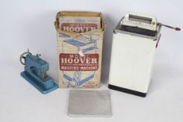Mettoy Playthings Model Hoover Washing Machine and Vulcon Junior Sewing machine.