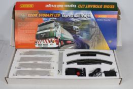 Hornby - A boxed Eddie Stobart Express Rail Freight train set with a Class 37 Co-Co Diesel Electric