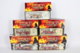 Corgi - Five boxed Limited Edition diecast 1:50 scale US Fire Engines from Corgi Classics 'Heroes