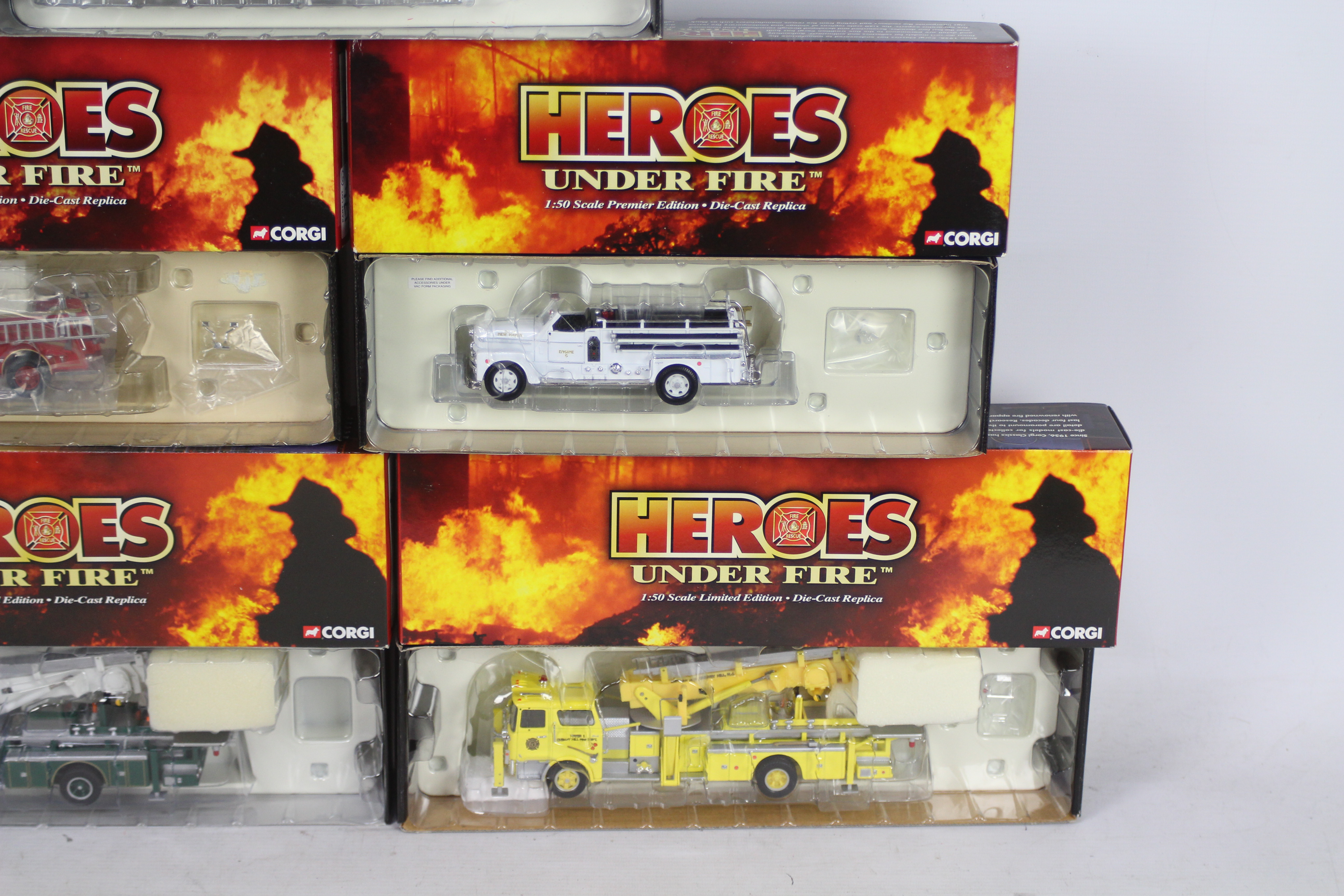 Corgi - Five boxed Limited Edition diecast 1:50 scale US Fire Engines from Corgi Classics 'Heroes - Image 4 of 5