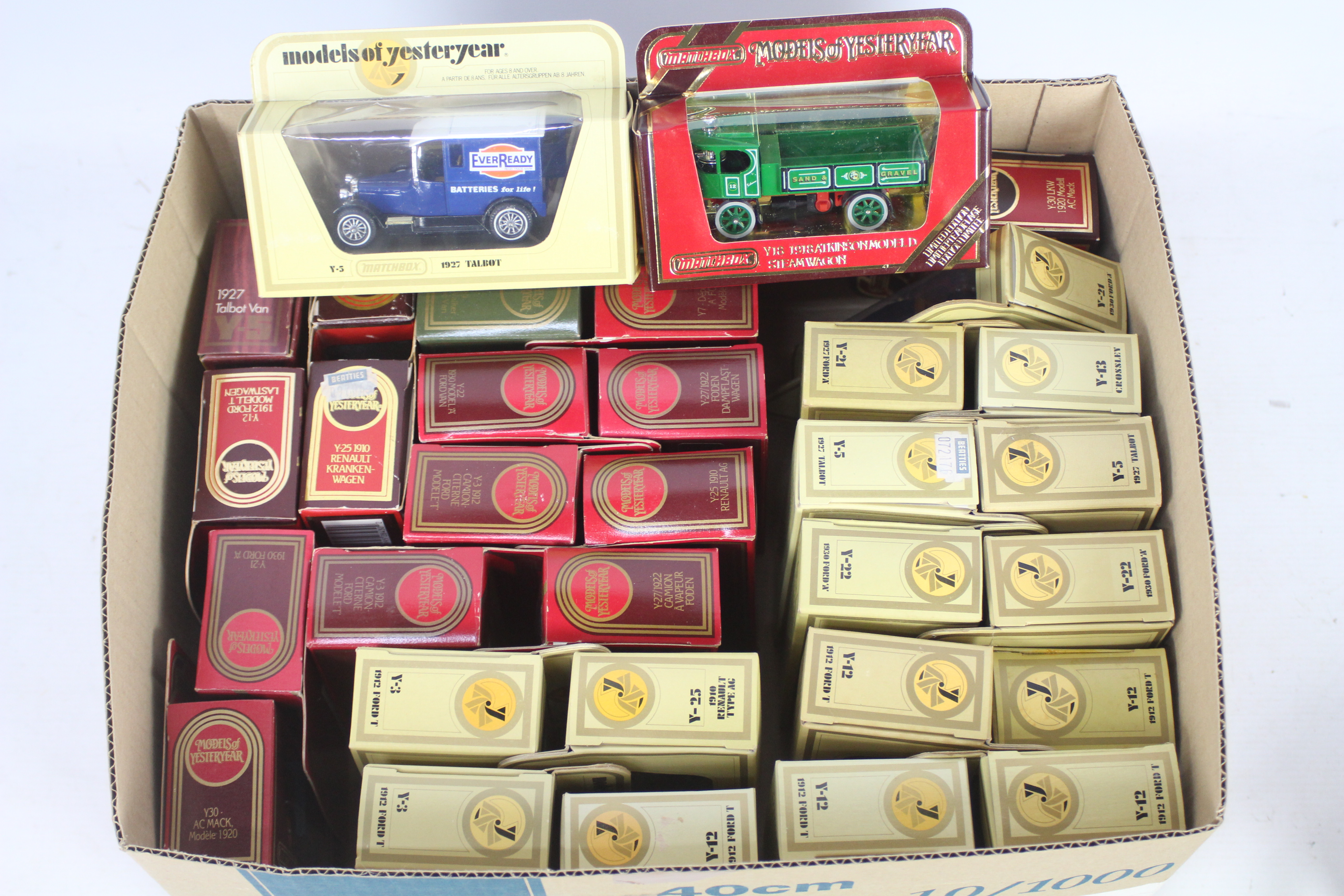Matchbox - A boxed collection of 34 Matchbox Models of Yesteryear diecast vehicles.