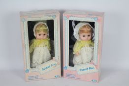 Playmates - Sweet Ann - 2 x boxed Sweet Ann dolls from 1979 # 4122.