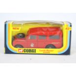 Corgi - An unusual and unlisted Corgi #421 Land Rover 109WB 'Fire Service National Benevolent Fund'.