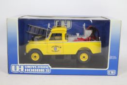 Universal Hobbies - A boxed Universal Hobbies 1:18 scale #4414 Land Rover Series II Pick Up in West