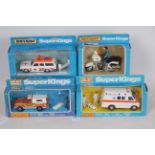 Matchbox Superkings - Four boxed diecast Matchbox Superkings diecast model vehicles.