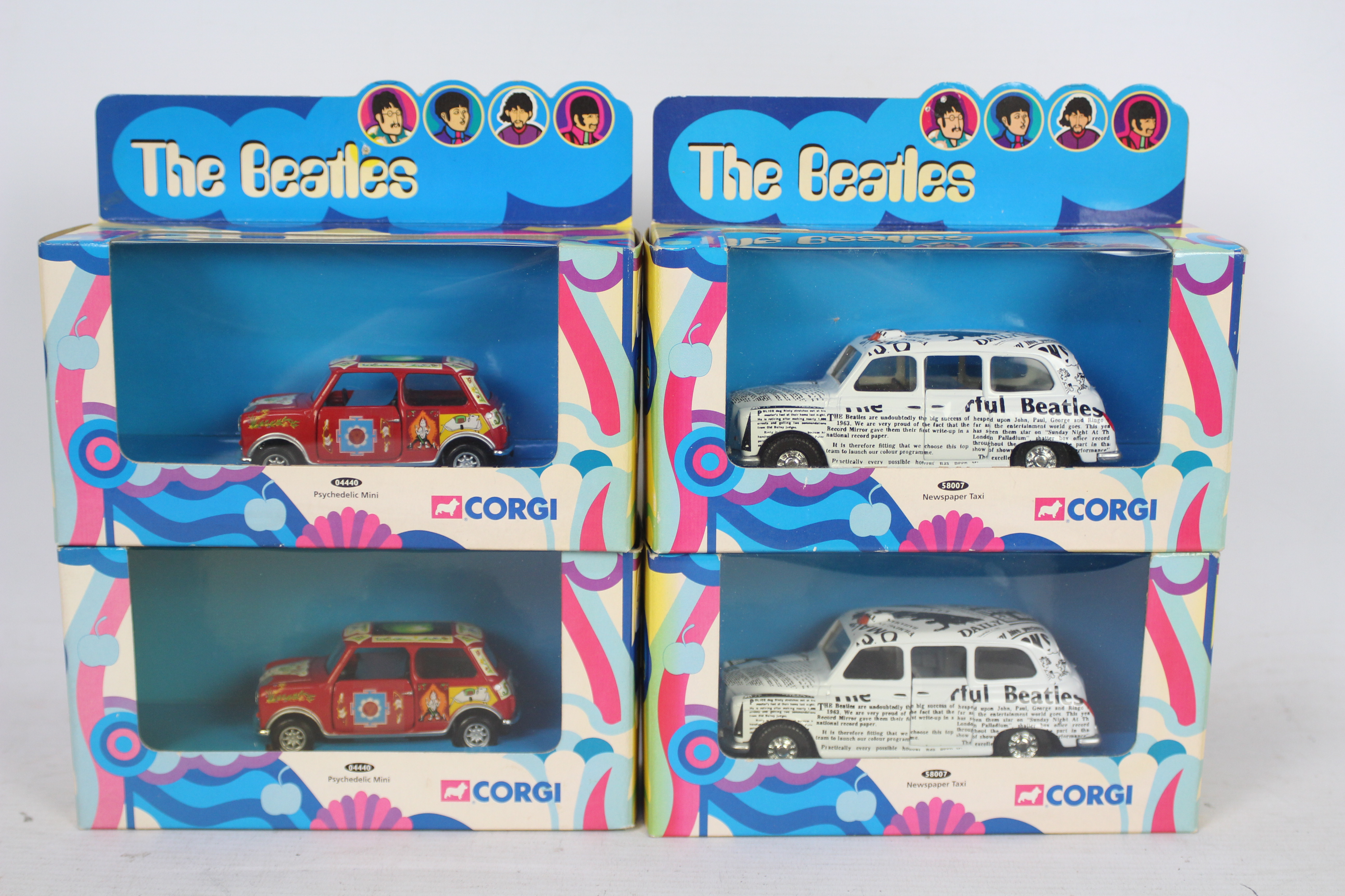 Corgi - The Beatles - 4 x boxed vehicles,
