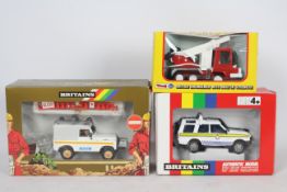 Britains, Triang - Three boxed diecast and tinplate models in various scales.