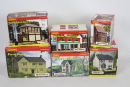 Hornby - Skaledale - 6 x boxed buildings including Fine Foods Supermarket # R8750,