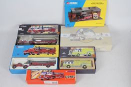 Corgi - Five boxed Corgi diecast US Fire Engines / Appliances with a boxed self assembly #31803