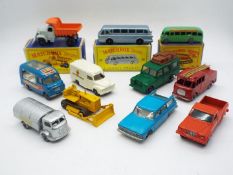 Matchbox, Lesney, Moko - A collection of 10 Matchbox Regular Wheels, three of which are boxed.