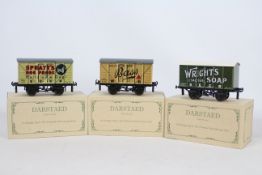 Darstaed - Three boxed Limited Edition O gauge tinplate advertising vans.