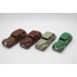 Dinky - 4 x vintage American models, Chrysler Royal 1947-50 # 39e, Buick Viceroy 1947-50 # 39d,