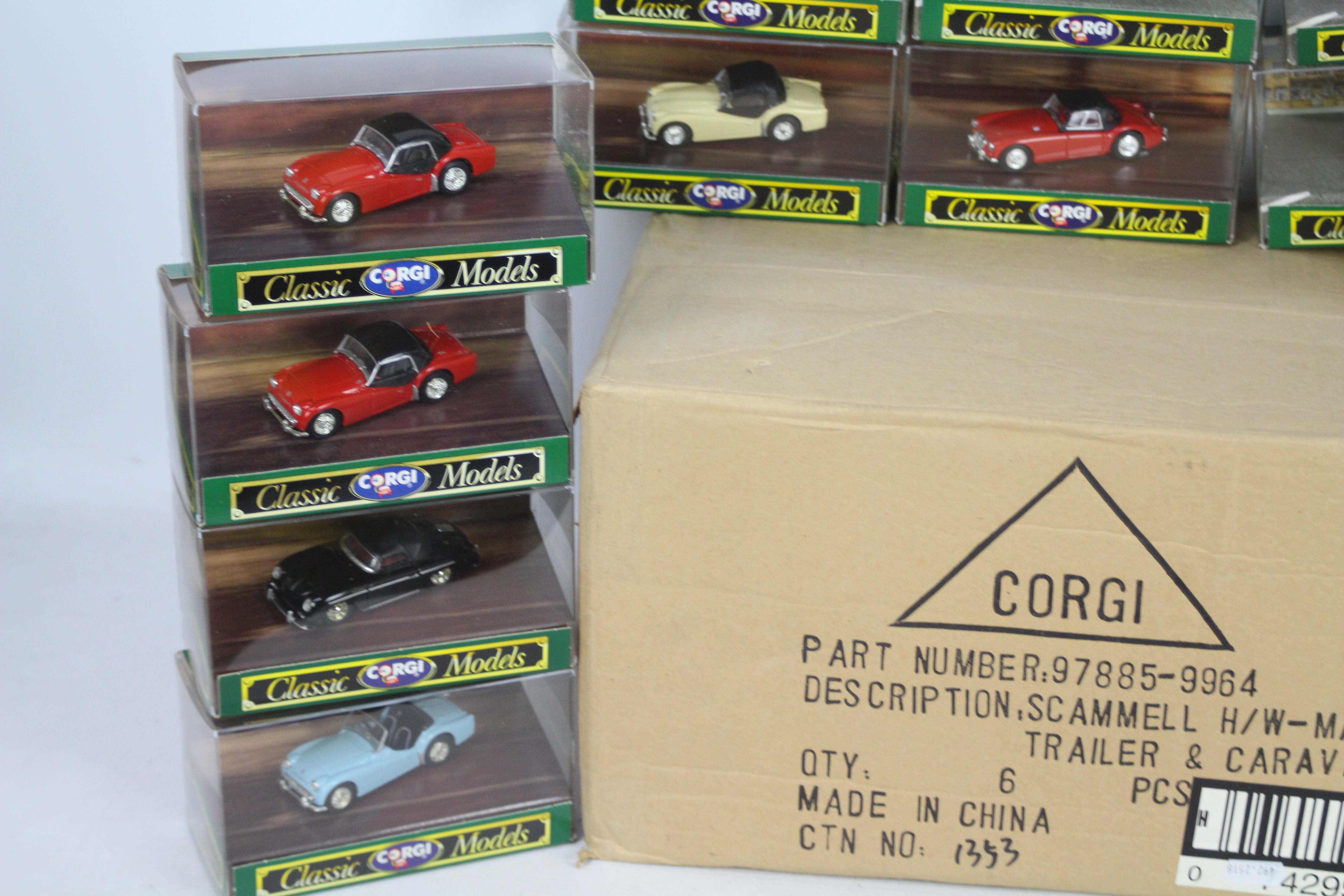 Corgi - 14 x Corgi Classic models including 6 x Triumph TR3A models, a Porsche 356B, - Image 3 of 4