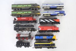 Rivarossi - Tyco - Tri-ang - Lima - 10 x HO and OO Gauge locos including Alco FA Diesel in Wabash