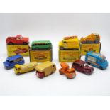 Matchbox, Lesney, Moko -10 Matchbox Regular Wheels, four of which are boxed.