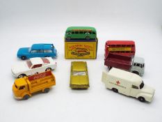 Matchbox, Lesney, Moko - A collection of eight predominately unboxed Matchbox Regular Wheels.