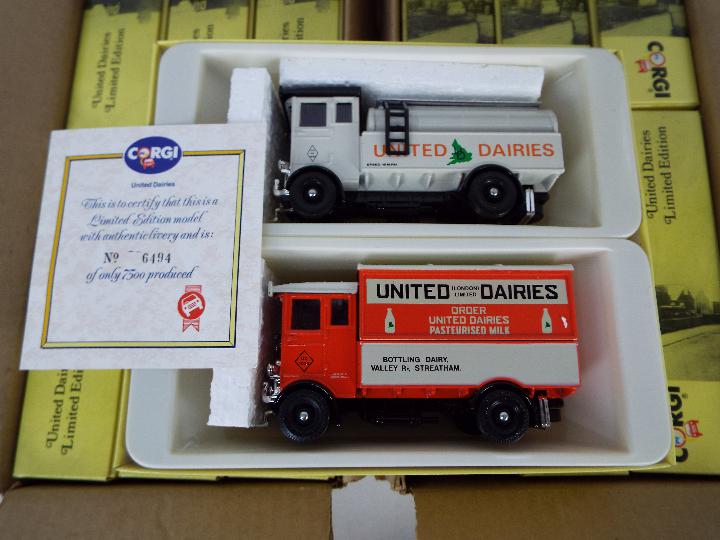 Corgi - 2 x trade boxes of 6 x United Dairies limited edition two truck sets # D67/1 featuring an - Image 2 of 2