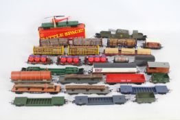 Hornby - Tri-ang - Lima - 27 x mostly unboxed OO Gauge wagons including a boxed Battle Space Combat