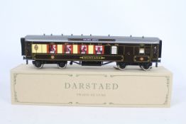 Darstaed - A boxed Darstaed 'Trains De Luxe' O Gauge tinplate 'Golden Arrow' Pullman Parlour Brake